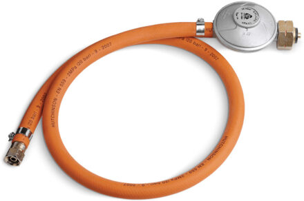 Weber Gasdrukregelaar met Slang Oranje