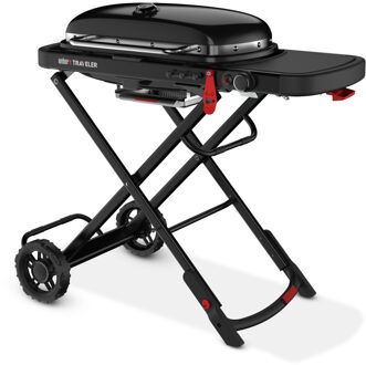 Weber Traveler LP Stealth - Gasbarbecue - Zwart - 94,5 x 110,8 x 58,4 cm - 1 Brander