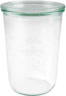 Weck STORT glas met deksel (850ml) 3/4L 1 stuk met glasdeksel zonder ring en inmaakklemmen