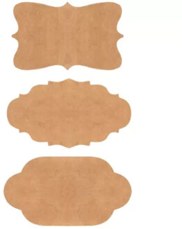 Weckpot etiketten/stickers - 300x stuks - div vormen - beschrijfbaar - Keuken labels