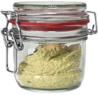 Weckpot/inmaakpot - glas - 125 ml - met beugelsluiting - transparant - Weckpotten