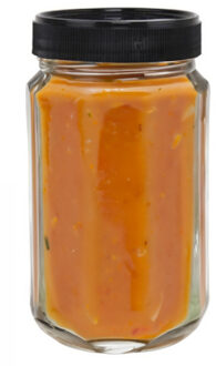 Weckpot/inmaakpot - glas - 320 ml - met schroefdop - transparant