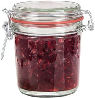 Weckpot/inmaakpot - glas - 400 ml - met beugelsluiting - transparant