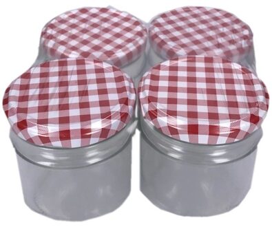 Weckpotten - 12x - 210 ml - glas - met schroefdeksel - inmaakpotten/jampotten - Voorraadpotten