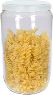 Weckpotten/inmaakpotten met schroefdeksel - wit - 720 ml