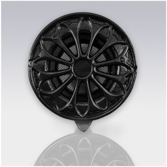 Weckx Deurrooster Weckx Retro Rond Extra Luchtdoorlaat 15 cm Zwart