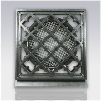 Weckx Deurrooster Weckx Retro Vierkant Aansluiting 15 cm Aluminium Brons