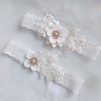 Wedding Bridal Kousenband Strass Parel Bloem Garters Decoraties Voor Bruid En Bruidsmeisje