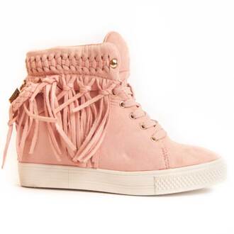 Wedge Enkellaars Indig3 In Roze