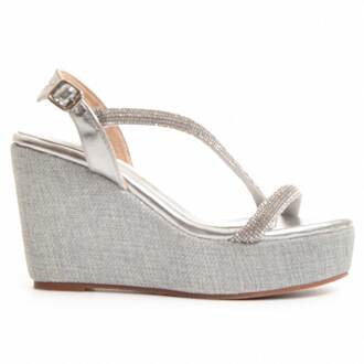 Wedge Sparto Sandal Wesparto8 in Zilver - EU 39