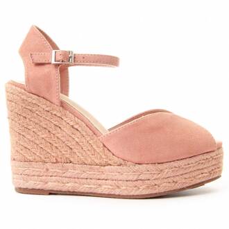 Wedge Sparto Sandalen Wesparto7 in Roze - EU 39