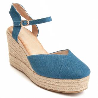 Wedge Sparto Sisí In Blauw