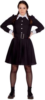 Wednesday Kostuum Addams Family Vrouw Zwart