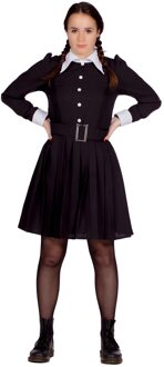 Wednesday Kostuum Addams Family Vrouw Zwart