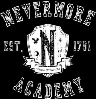 Wednesday Nevermore Academy Unisex T-Shirt - Black - 5XL Zwart