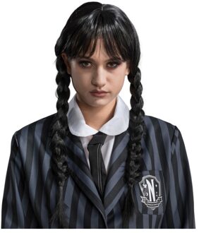 Wednesday Pruik Volwassenen Official © Zwart