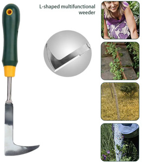 Weed Remove Tool Stainless Steel Manual Crack Weeder Patio Scraper for Garden Lawn Yard Patio Crevice Weeding Garden Tool
