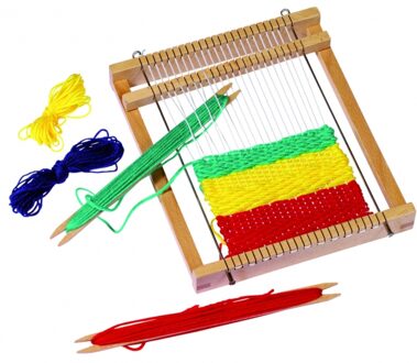 Weefgetouw 6 delig - 19 x 22 cm - speelgoed/knutselen - kinderen