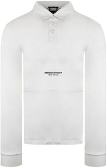 Weekend Veroorzaker Zurich Heren Melk Rugby Poloshirt Wit