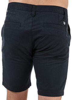 Weekendovertreder Dillenger herenchinoshort van keperkatoen in marineblauw Navy - 2XL