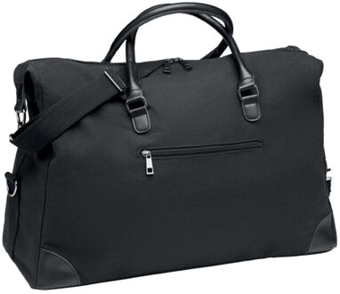 Weekendtas monaco canvas - maat One size Zwart