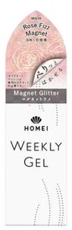 Weekly Gel Nail Polish Magnet Glitter MG30 Rose Fizz Magnet 10ml
