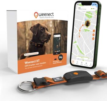 Weenect XT - Halsband met GPS tracker - Oranje