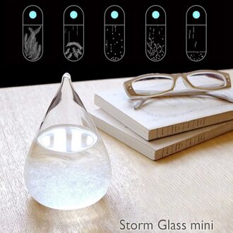 Weerbericht Weer Kristal Druppel Water Vorm Storm Glas Fles Xmas Home Decor klein