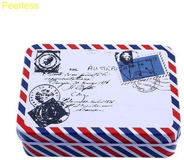 Weergaloze Mini Cartoon Tin Metalen Doos Case Home Storage Bureau Organizer Voor Kantoorbenodigdheden