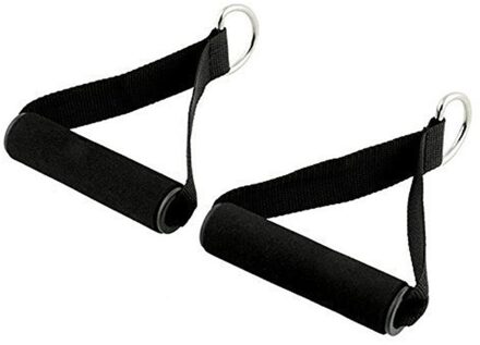 Weerstand Band Handvat Touw Bar Attachment Stuur Station Fitness Tricep Oefening Gym Training Accessoires Beige