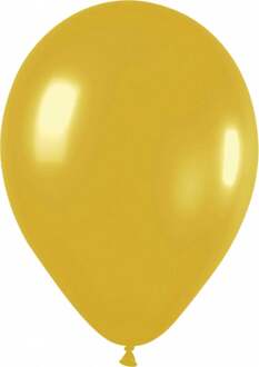 Wefiesta ballonnen 30 cm latex goud 10 stuks Goudkleurig