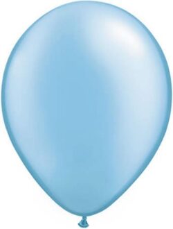 Wefiesta ballonnen 30 cm latex lichtblauw 10 stuks