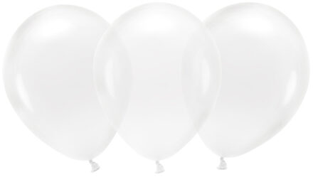 Wefiesta ballonnen 30 cm latex transparant 10 stuks