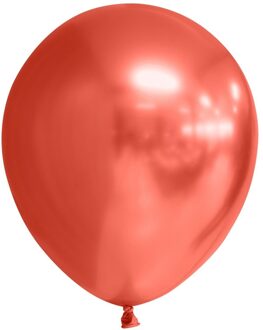 Wefiesta Ballonspiegel Chrome 30 Cm Latex Rood 10 Stuks Multikleur