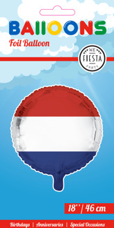Wefiesta Folieballon Nederlandse Vlag 45,5 Cm Rood/wit/blauw Multikleur