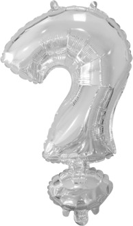 Wefiesta Folieballon Symbool ? 16 Cm Zilver Zilverkleurig