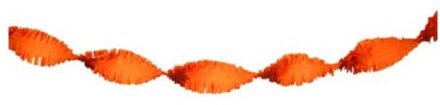 Wefiesta slinger 600 cm crêpepapier oranje