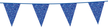 Wefiesta Vlaggenlijn Glitter 6 Meter 20 X 16 Cm Blauw