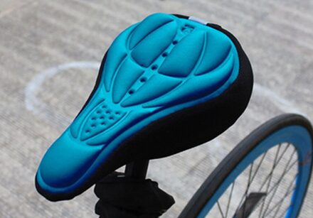 Weg Mountainbike Dik En Comfortabel 3D Spons Kussenhoes Dode Vlieg Kussen Cover Riding Apparatuur Accessoires Blauw