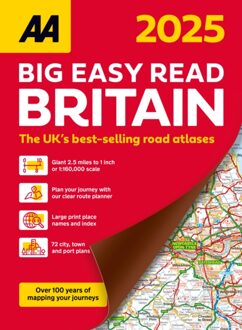 Wegenatlas Big Easy Read Britain 2026 | A3 | Ringband | AA Publishing