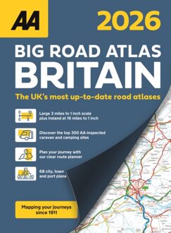 Wegenatlas Big Road Atlas Britain 20256 - A3 | Paperback | AA Publishing