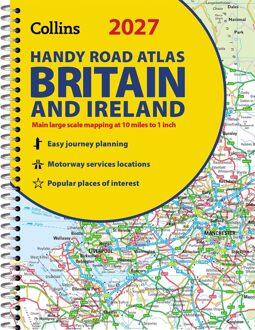 Wegenatlas Britain & Ireland road atlas | Ringband | A5 Formaat | Collins