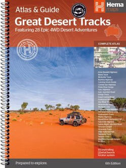 Wegenatlas Great Desert Tracks Atlas & Guide Australia | Ringband |A4 | Hema Maps