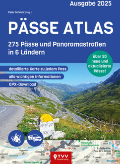 Wegenatlas Pässe Atlas 2025 | TVV Touristik Verlag
