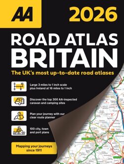Wegenatlas Road Atlas Britain 2026 | Ringband| A4-Formaat | AA Publishing