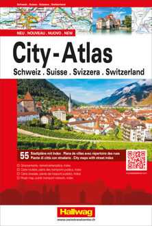 Wegenatlas Zwitserland city atlas | Hallwag