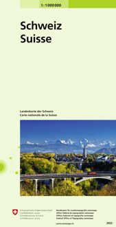 Wegenkaart - landkaart 0081 Zwitserland - nationale kaart | Swisstopo