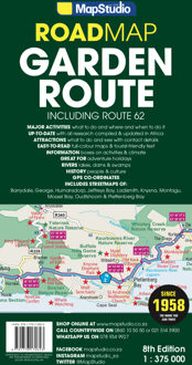 Wegenkaart - landkaart 02 Garden route & Route 62 Road Map | MapStudio