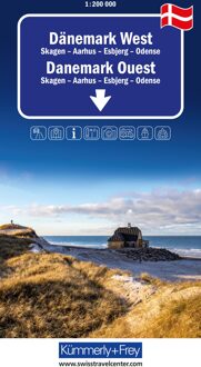 Wegenkaart - landkaart 1 Denemarken West | Kümmerly & Frey