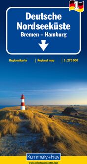 Wegenkaart - landkaart 1 Deutsche Nordseekuste - Duitse Noordzeekust / | Kümmerly & Frey